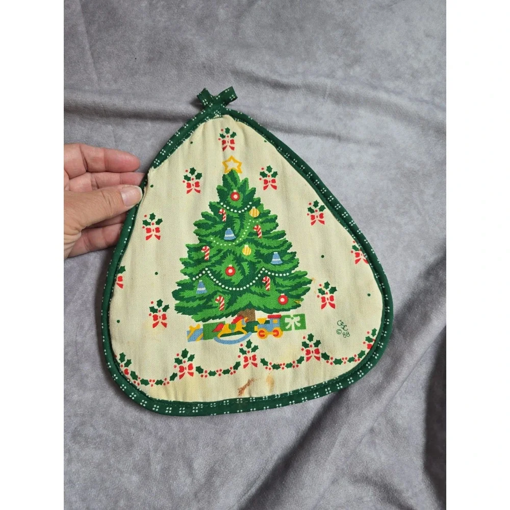 Lot Of 3 Vintage Christmas CSC Potholder Hot Pads